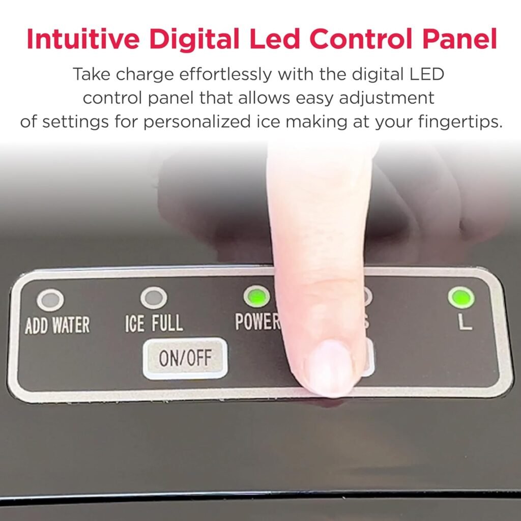 Frigidaire 26 Lbs per Day Portable Compact Maker, Ice Making Machine, Stainless, Medium